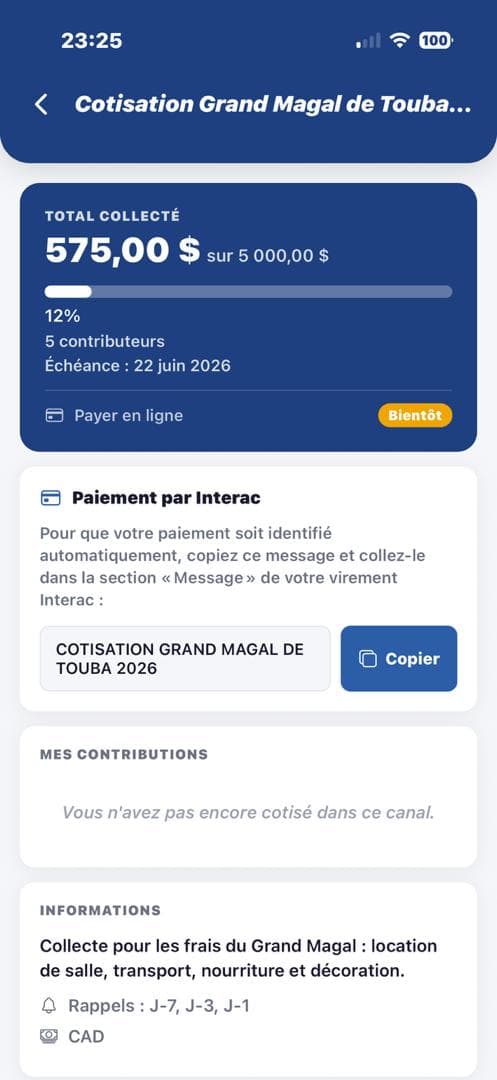 Cotisations